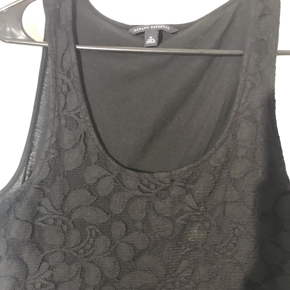 Black Banana Republic lace tank top